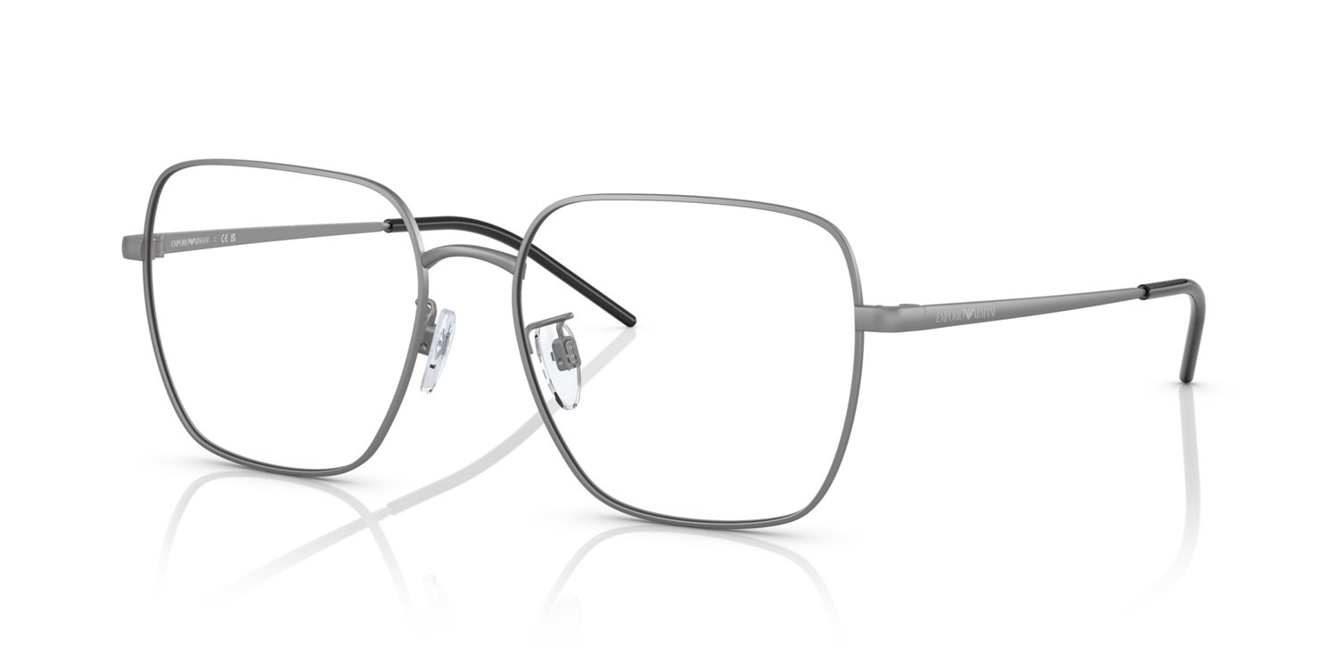 Brillen Emporio Armani EA 1140D (3003) farbe gunmetal opaco form rechteckig gläser lente demo