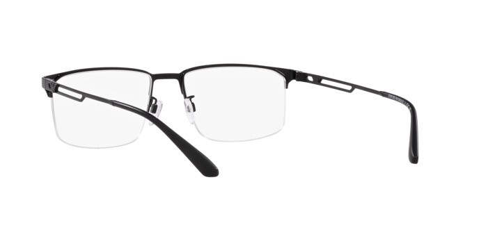 Occhiali da vista Emporio Armani EA 1143 (3001) colore nero opaco forma quadrato lenti lente demo