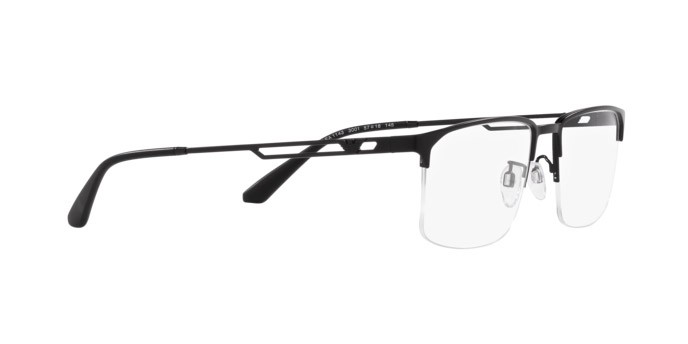 Occhiali da vista Emporio Armani EA 1143 (3001) colore nero opaco forma quadrato lenti lente demo