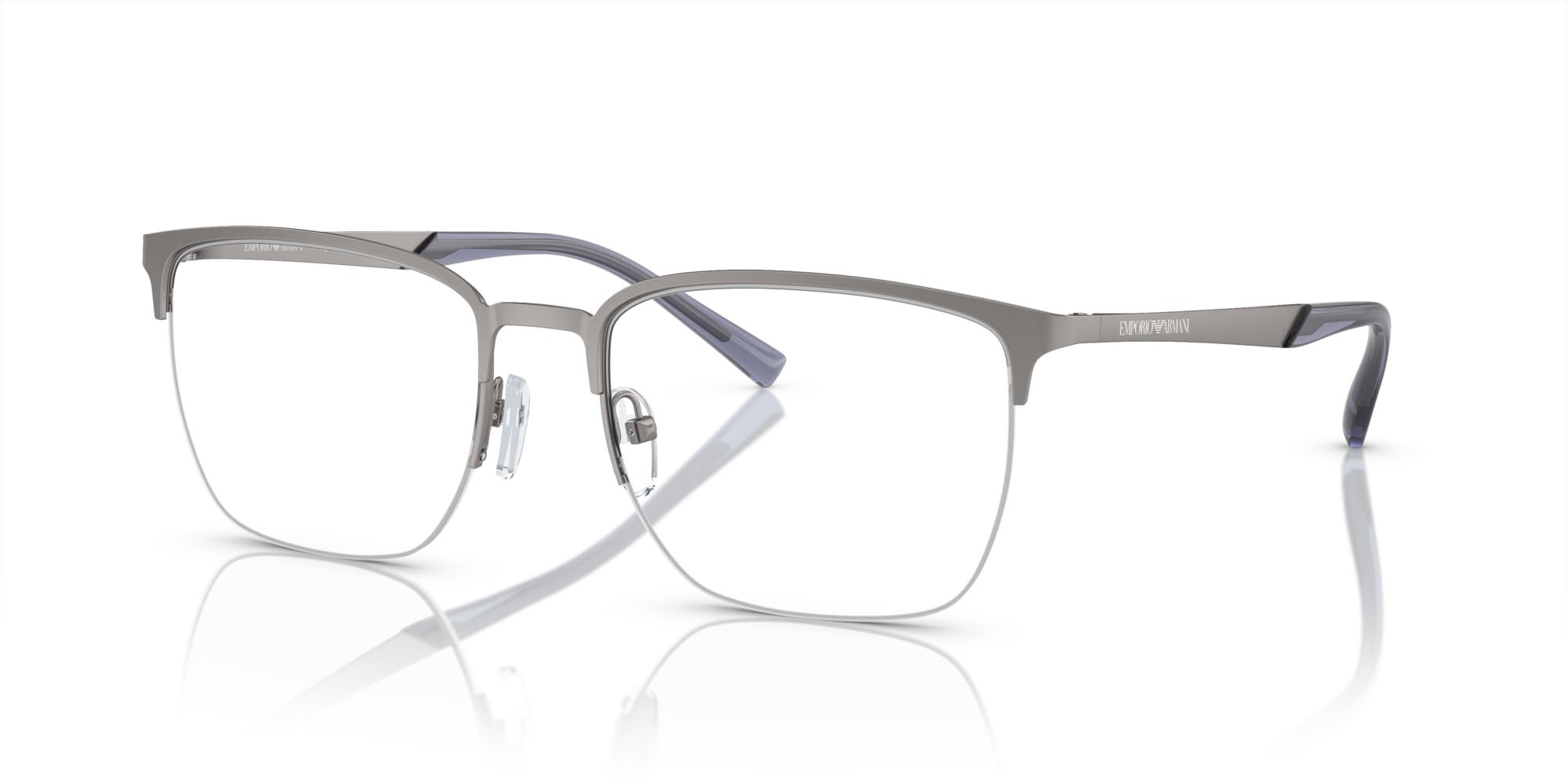 Brillen Emporio Armani EA 1151 (3303) farbe gunmetal opaco form quadratisch gläser lente demo