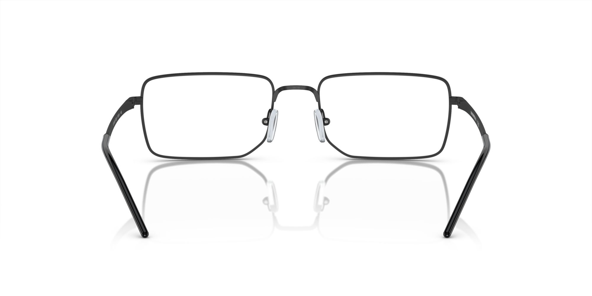Occhiali da vista Emporio Armani EA 1153 (3001) colore nero opaco forma rettangolare lenti lente demo