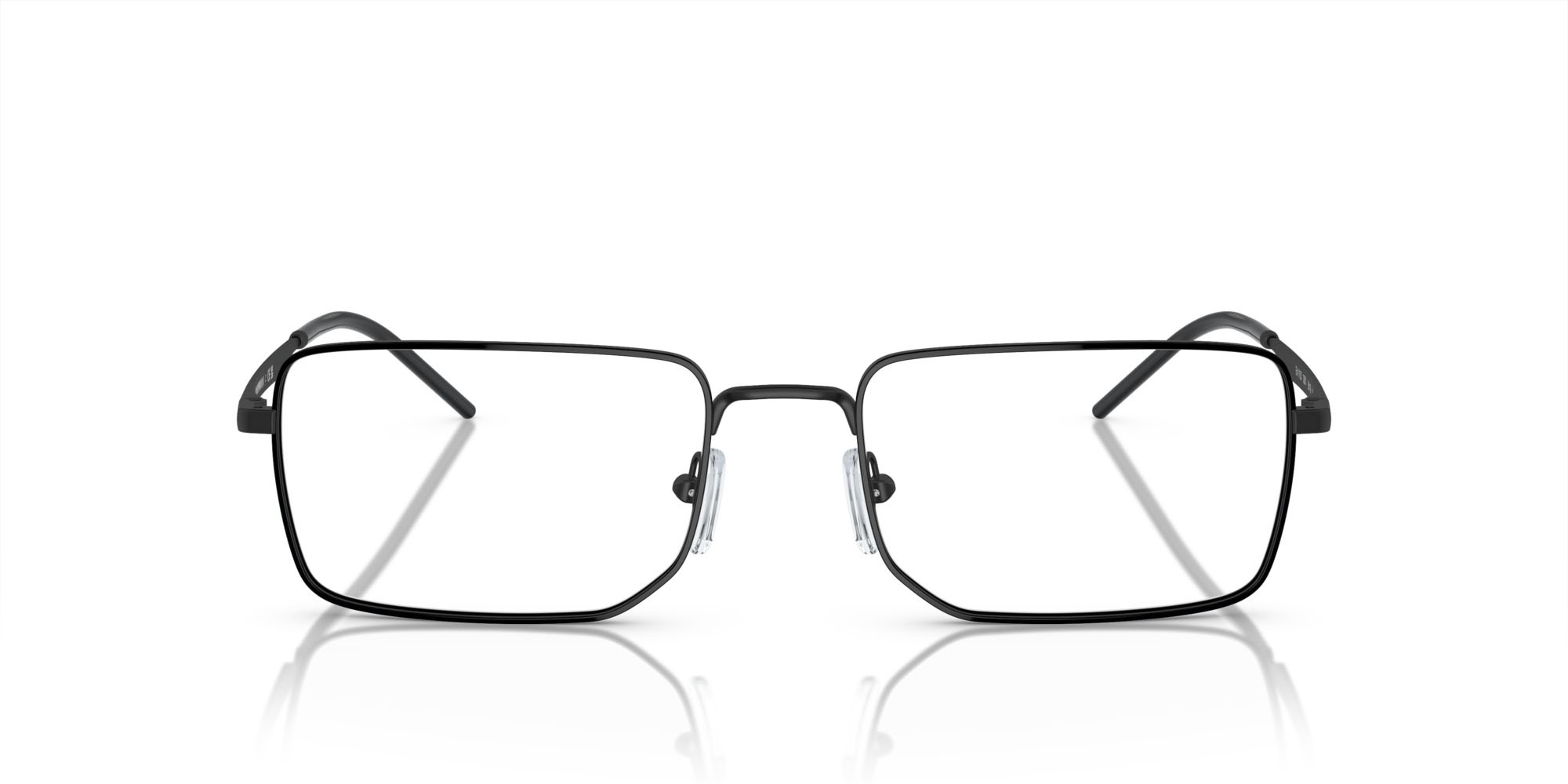 Occhiali da vista Emporio Armani EA 1153 (3001) colore nero opaco forma rettangolare lenti lente demo