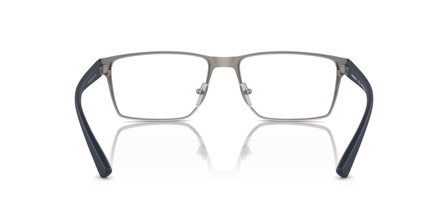 Occhiali da vista Emporio Armani EA 1157 (3003) colore gunmetal opaco forma rettangolare lenti lente demo