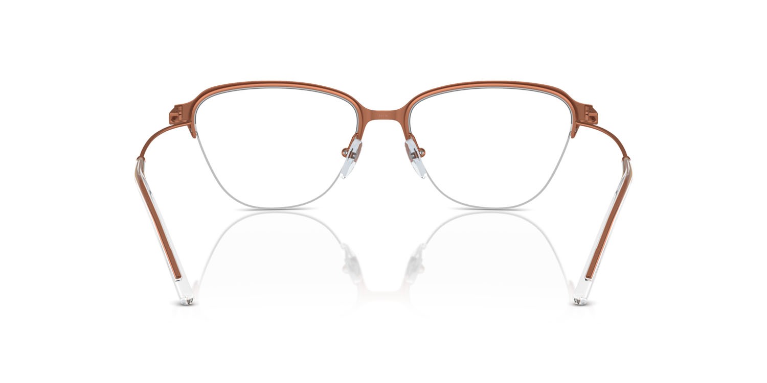 Eyeglasses Emporio Armani EA 1161 (3381) color marrone lucido shape irregular lenses lente demo