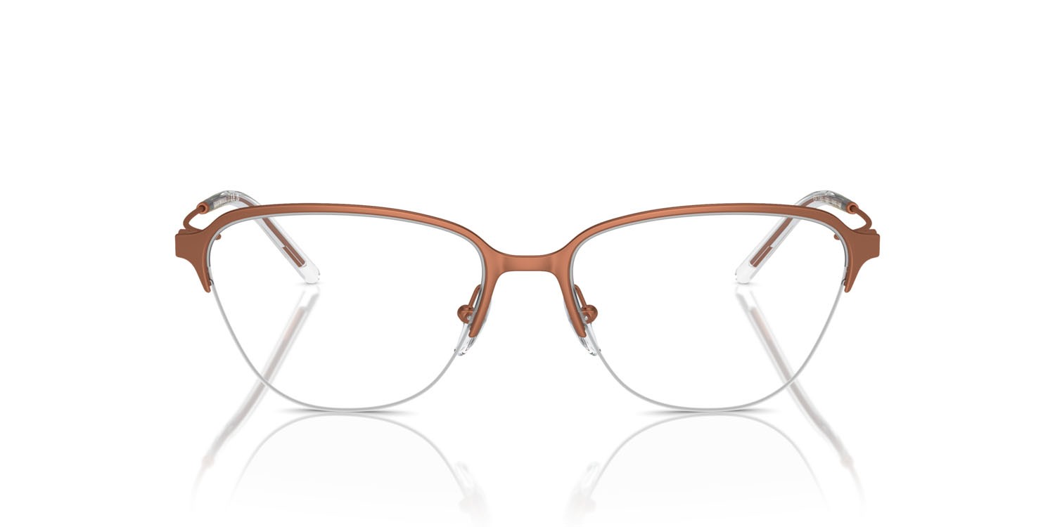 Eyeglasses Emporio Armani EA 1161 (3381) color marrone lucido shape irregular lenses lente demo