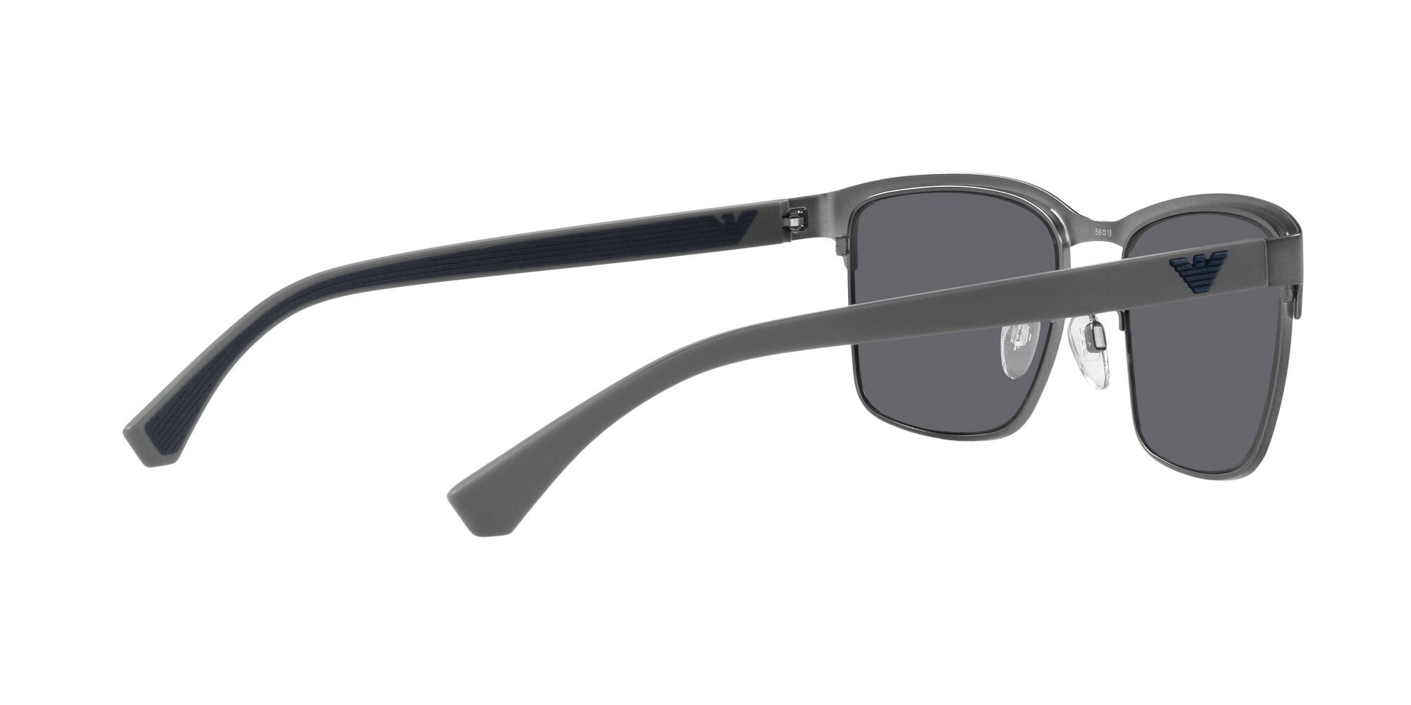 Sonnenbrillen Emporio Armani EA 2087 (300381) farbe gunmetal opaco form quadratisch gläser polar grigio