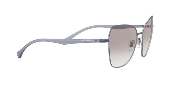 Sonnenbrillen Emporio Armani EA 2095 (331913) farbe matte light blue & silver form cat-eye gläser gradient brown