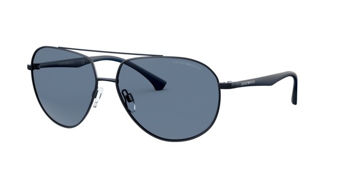 Sonnenbrillen Emporio Armani EA 2096 (329880) farbe matte blue form aviator gläser blue