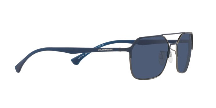 Sonnenbrillen Emporio Armani EA 2119 (325080) farbe matte blue/gunmetal form rechteckig gläser dark blue
