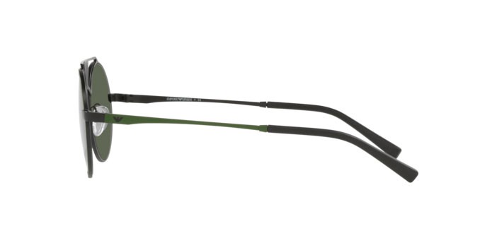 Sonnenbrillen Emporio Armani EA 2120 (312071) farbe matte black/green form rund gläser dark green