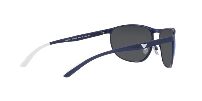 Sonnenbrillen Emporio Armani EA 2124 (301855) farbe matte blue form quadratisch gläser blue mirror blue