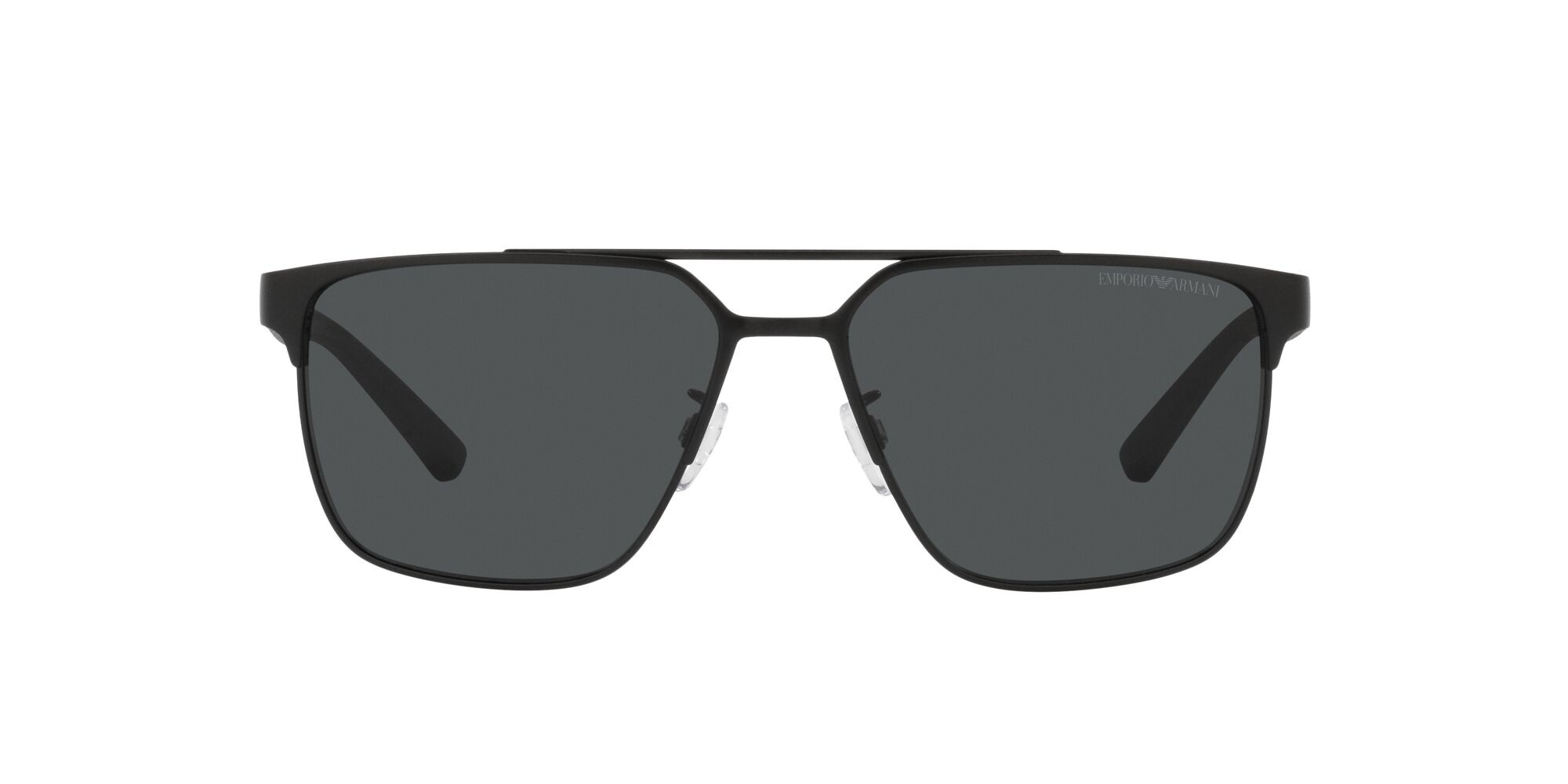 Sonnenbrillen Emporio Armani EA 2134 (300187) farbe nero opaco form quadratisch gläser grigio scuro