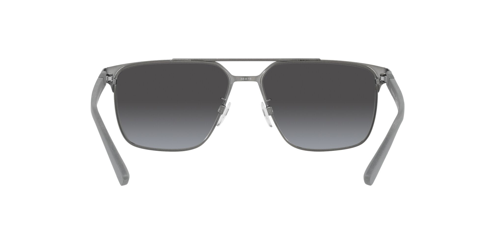 Sonnenbrillen Emporio Armani EA 2134 (30038G) farbe gunmetal opaco form quadratisch gläser grigio sfumato