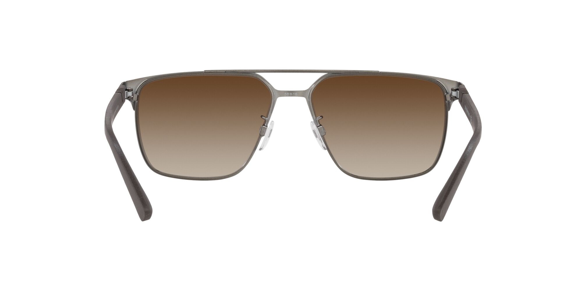 Sonnenbrillen Emporio Armani EA 2134 (316113) farbe marrone opaco/gunmetal form quadratisch gläser marrone sfumato