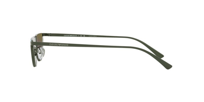Sonnenbrillen Emporio Armani EA 2143 (33488N) farbe verde lucido form oval gläser grigio verde specchiato