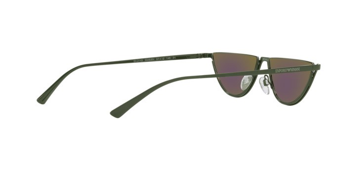 Sonnenbrillen Emporio Armani EA 2143 (33488N) farbe verde lucido form oval gläser grigio verde specchiato