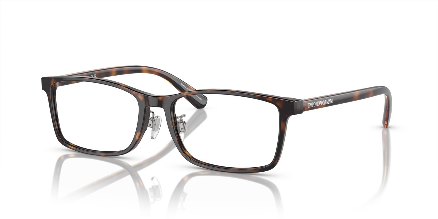 Occhiali da vista Emporio Armani EA 3145D (5026) colore havana lucido forma quadrato lenti lente demo