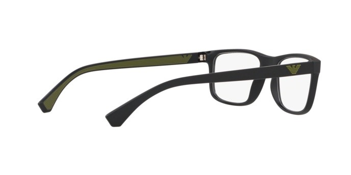 Occhiali da vista Emporio Armani EA 3147 (5042) colore matte black forma rettangolare lenti demo lens