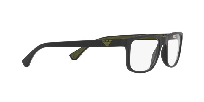 Occhiali da vista Emporio Armani EA 3147 (5042) colore matte black forma rettangolare lenti demo lens