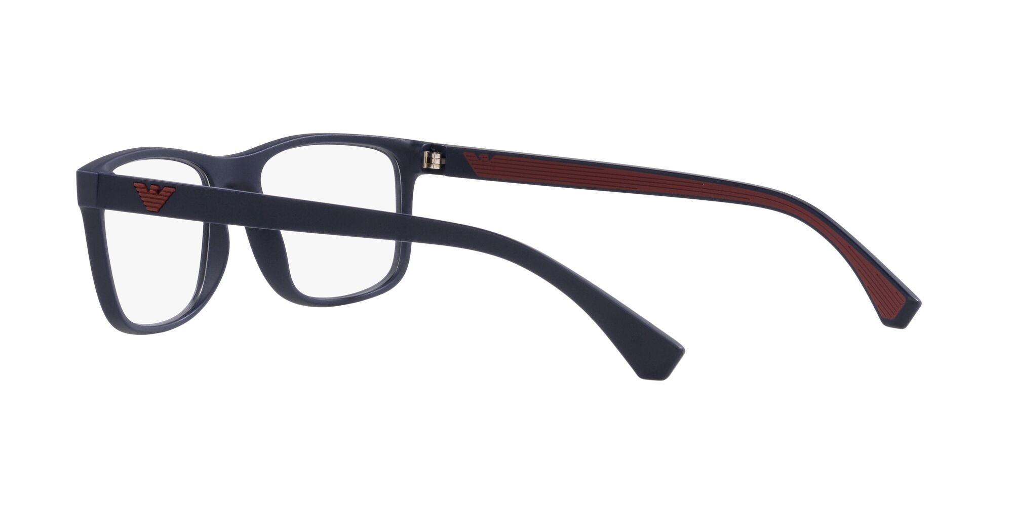 Brillen Emporio Armani EA 3147 (5799) farbe blu opaco form rechteckig gläser lente demo