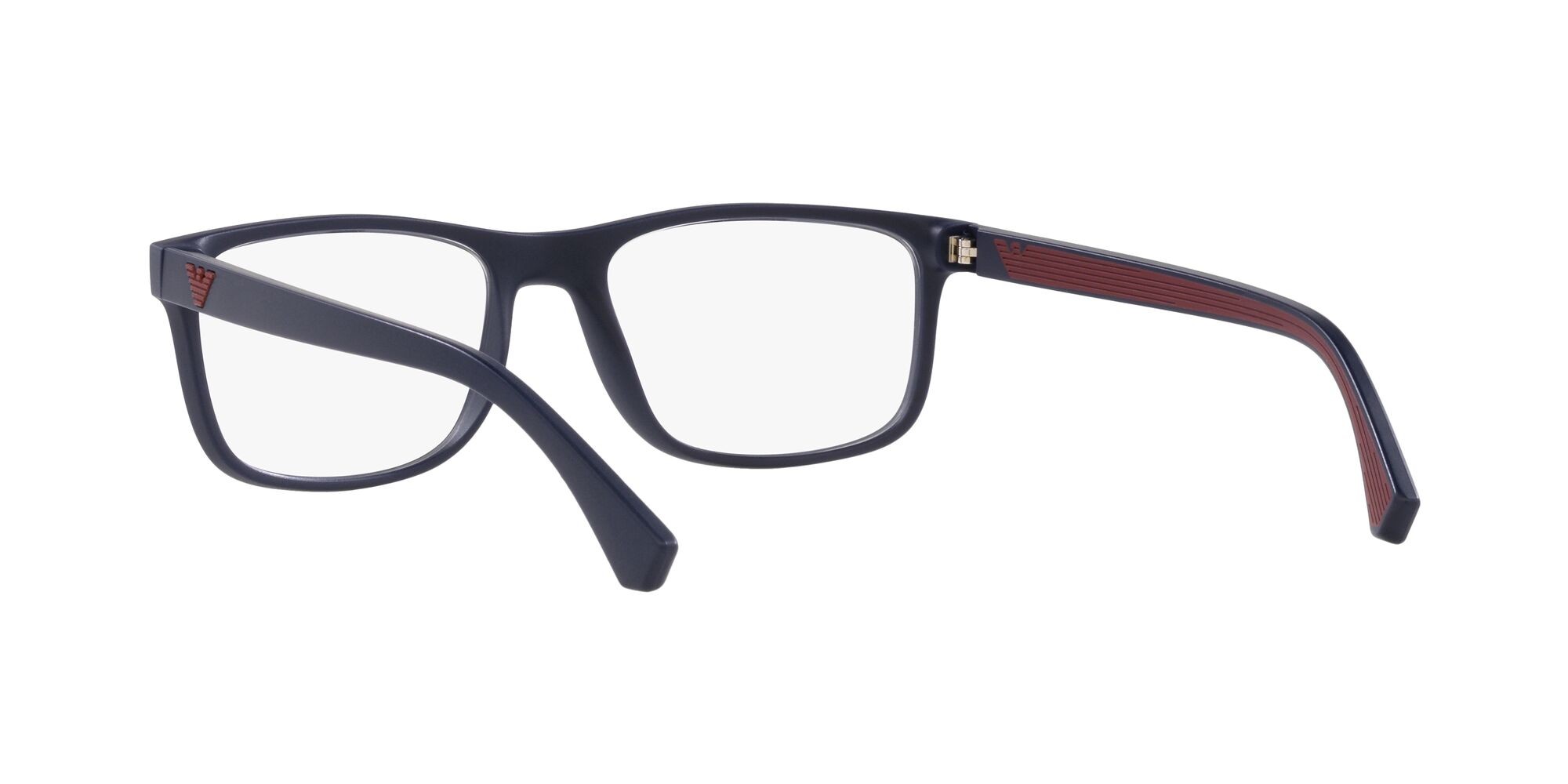 Brillen Emporio Armani EA 3147 (5799) farbe blu opaco form rechteckig gläser lente demo