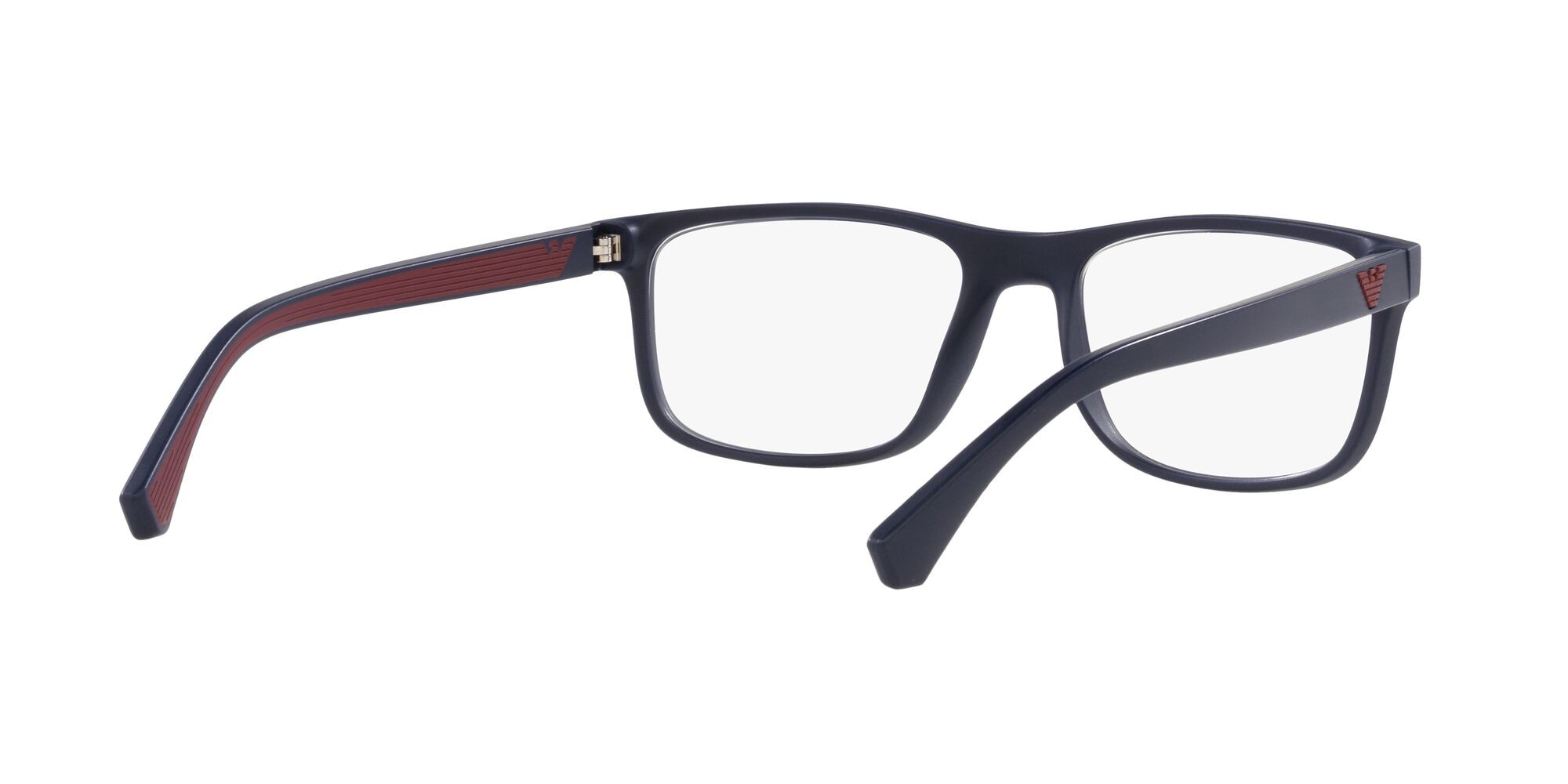 Brillen Emporio Armani EA 3147 (5799) farbe blu opaco form rechteckig gläser lente demo
