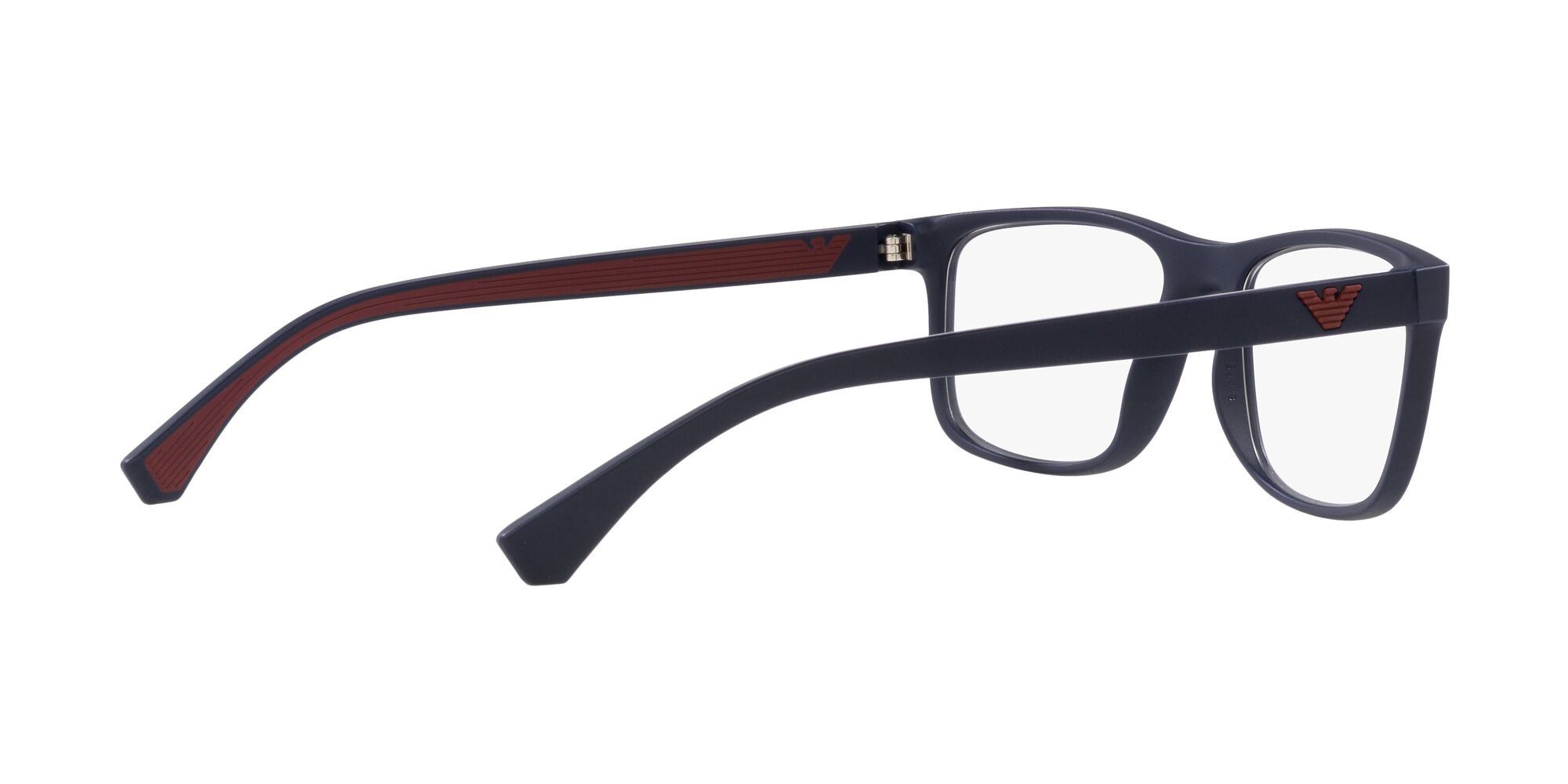 Brillen Emporio Armani EA 3147 (5799) farbe blu opaco form rechteckig gläser lente demo