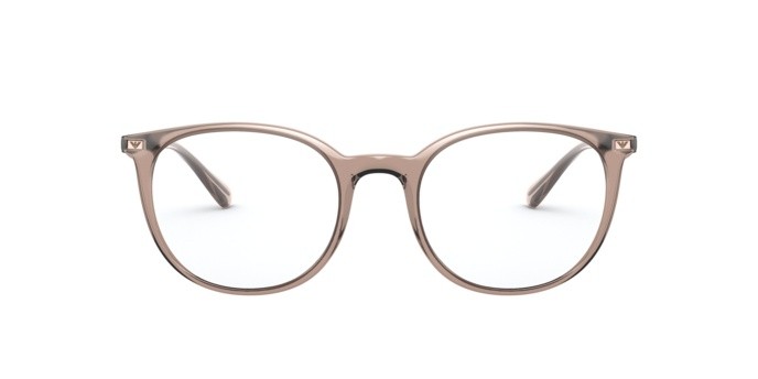 Eyeglasses Emporio Armani EA 3168 (5850) color shiny transparent tundra shape pantos lenses demo lens