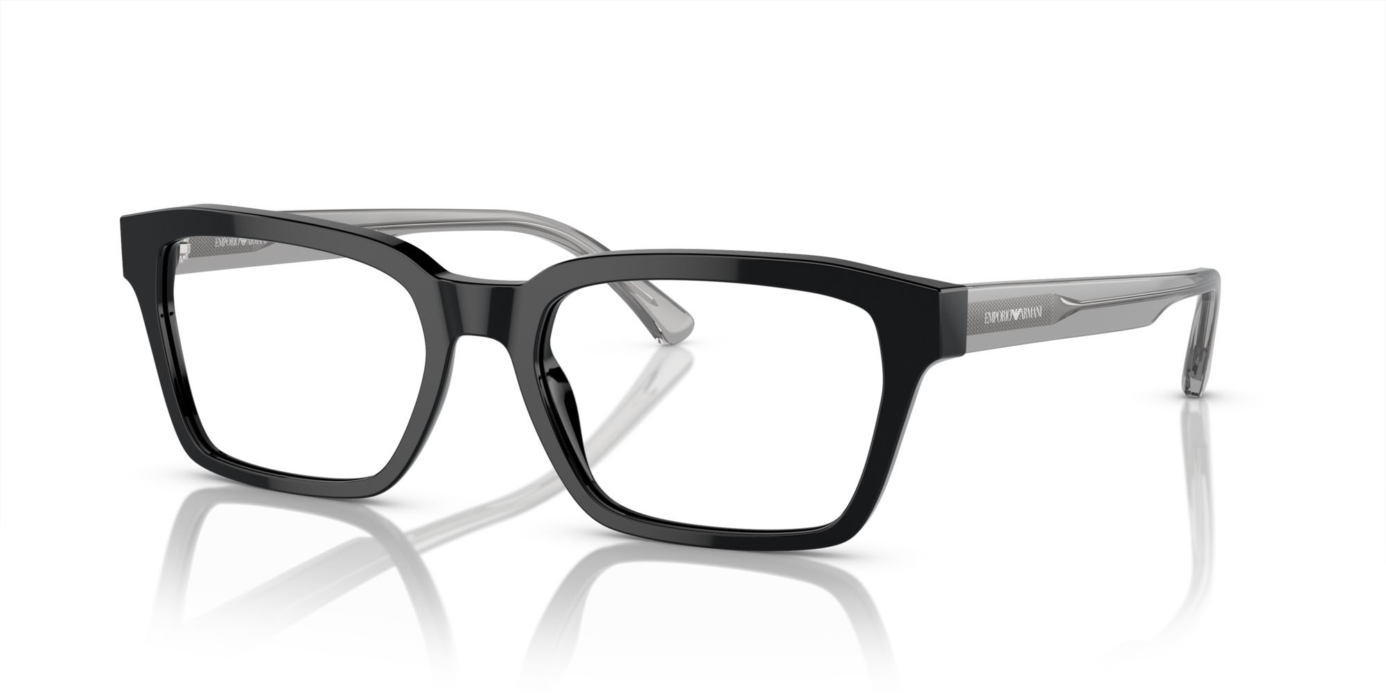 Occhiali da vista Emporio Armani EA 3192 (5378) colore nero lucido forma rettangolare lenti lente demo
