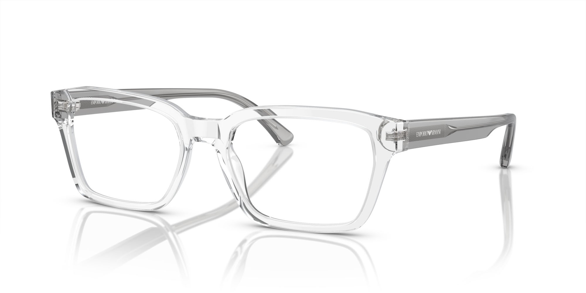 Occhiali da vista Emporio Armani EA 3192 (5883) colore crystal brillante forma rettangolare lenti lente demo