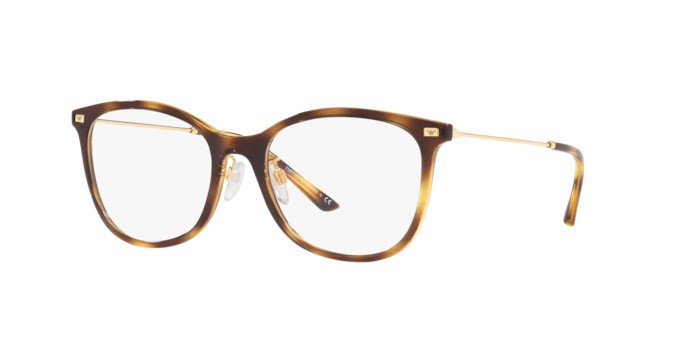 Brillen Emporio Armani EA 3199 (5002) farbe shiny havana form cat-eye gläser demo lens
