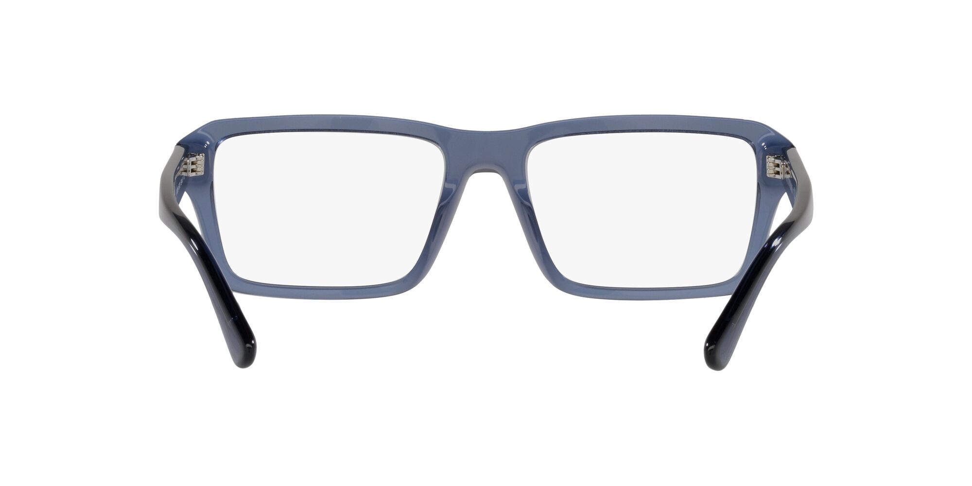 Occhiali da vista Emporio Armani EA 3206 (5072) colore blu trasparente lucido forma rettangolare lenti lente demo