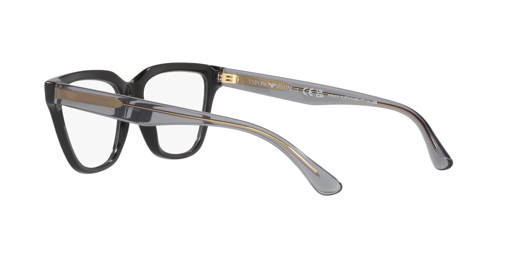 Eyeglasses Emporio Armani EA 3208 (5017) color nero lucido shape cat eye lenses lente demo