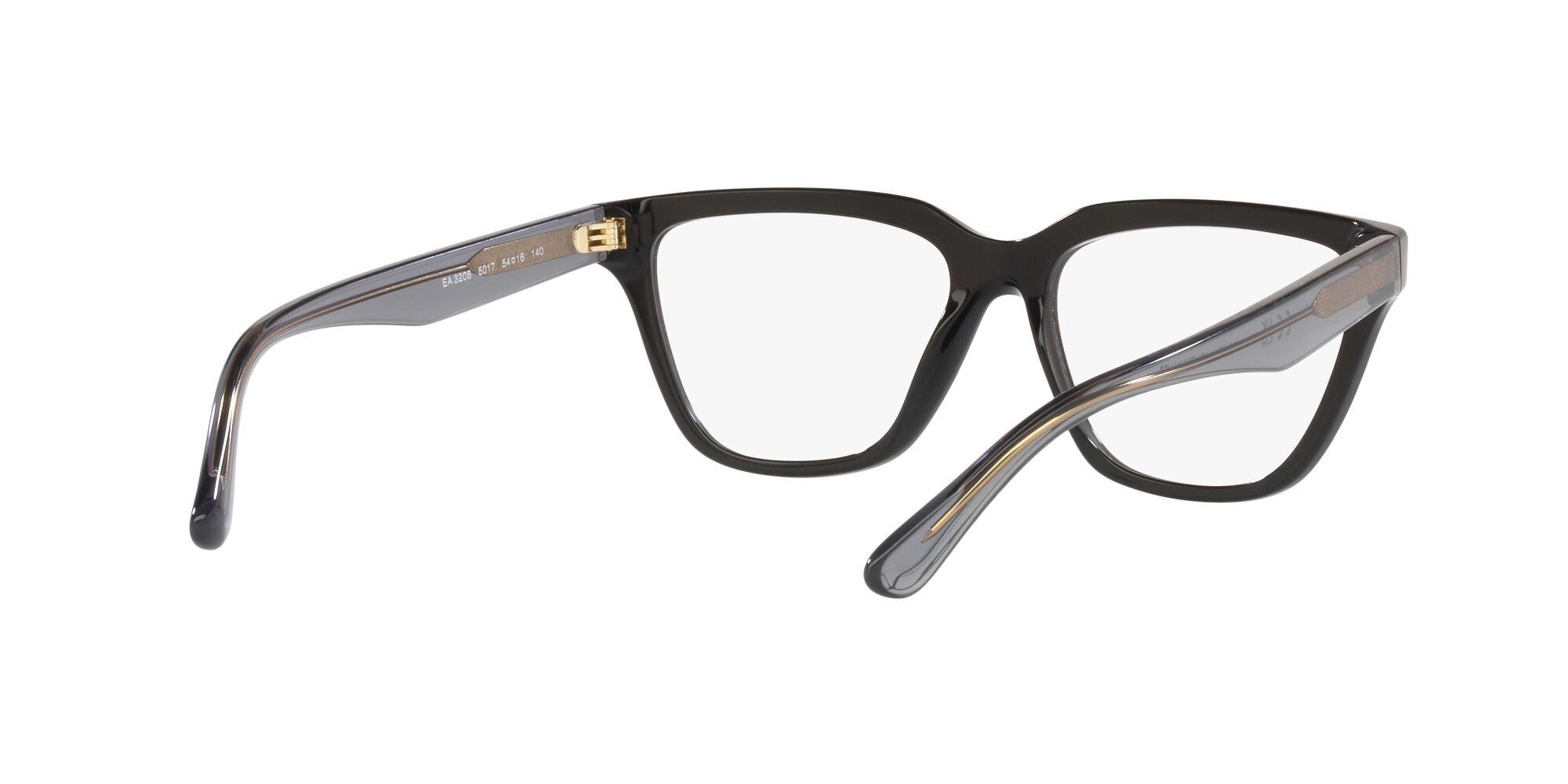 Eyeglasses Emporio Armani EA 3208 (5017) color nero lucido shape cat eye lenses lente demo