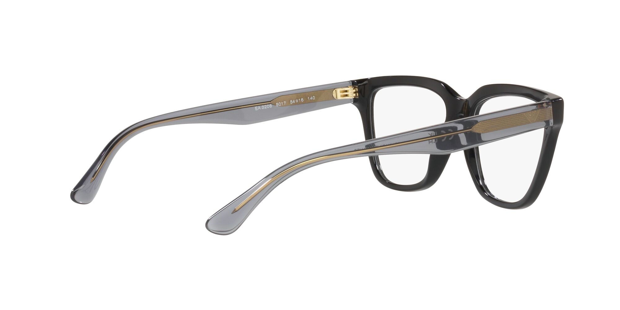 Eyeglasses Emporio Armani EA 3208 (5017) color nero lucido shape cat eye lenses lente demo