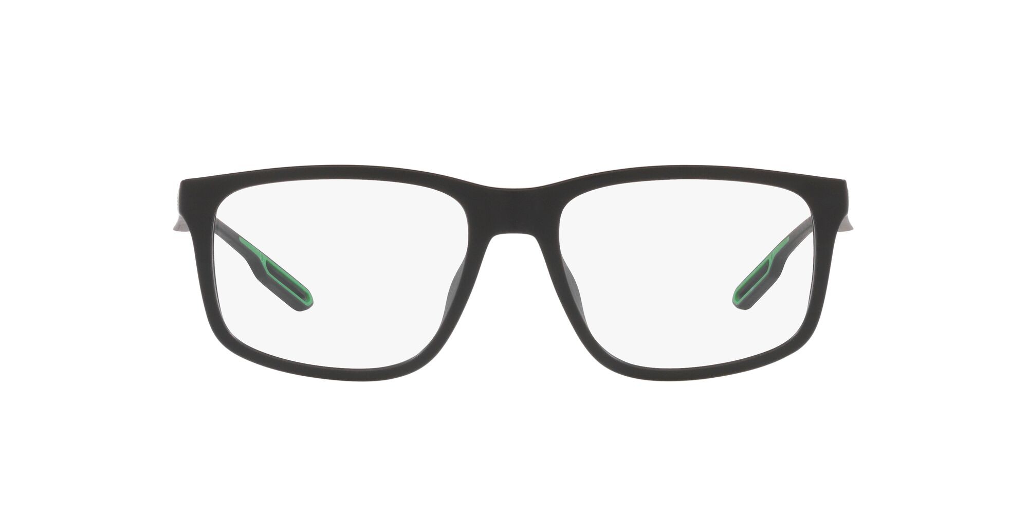 Brillen Emporio Armani EA 3209U (5001) farbe nero opaco form quadratisch gläser lente demo