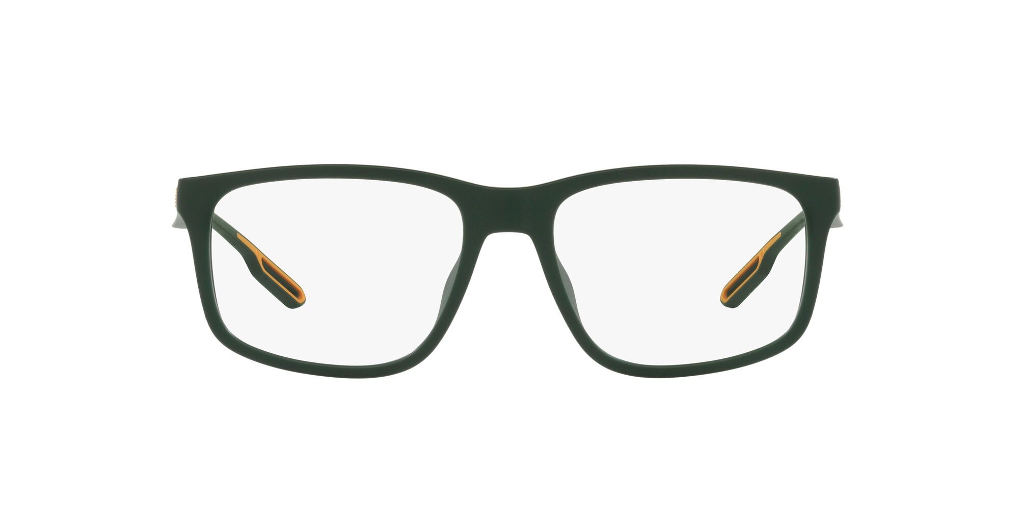 Brillen Emporio Armani EA 3209U (5058) farbe verde opaco form quadratisch gläser lente demo