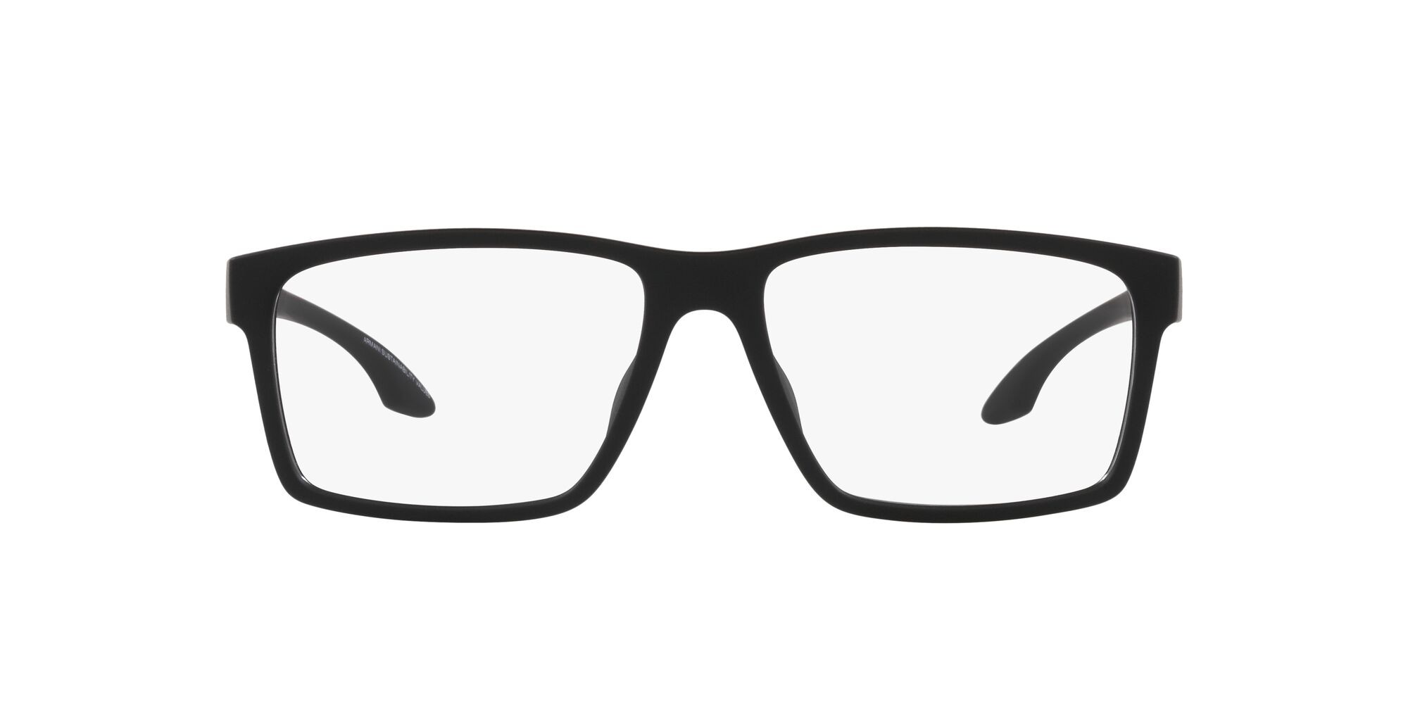 Brillen Emporio Armani EA 3210U (5063) farbe rubberised black form quadratisch gläser lente demo