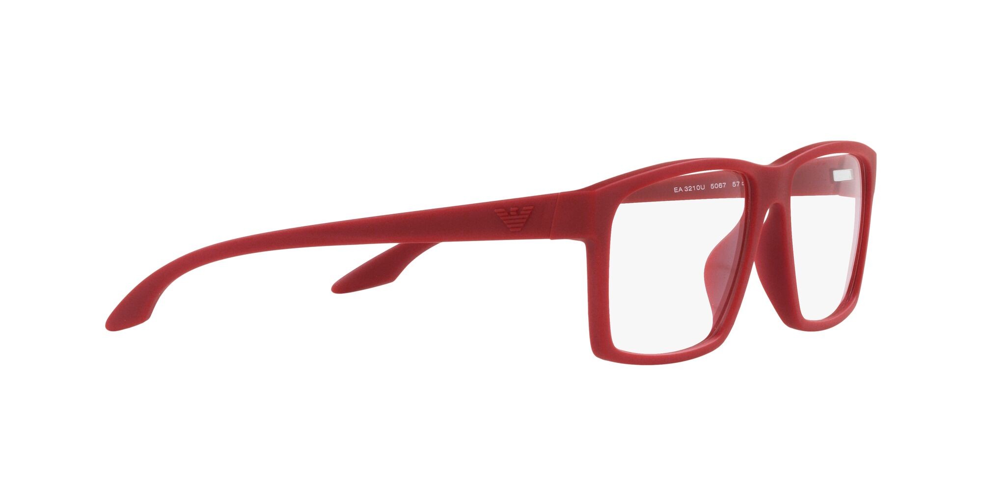 Eyeglasses Emporio Armani EA 3210U (5067) color rubberised red shape square lenses lente demo
