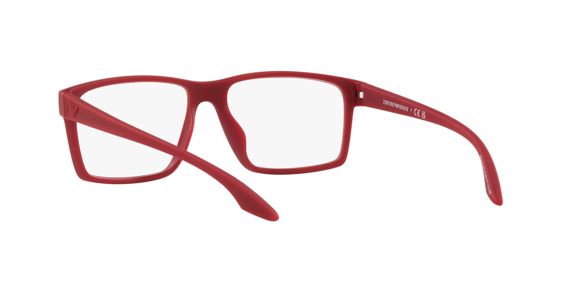 Eyeglasses Emporio Armani EA 3210U (5067) color rubberised red shape square lenses lente demo