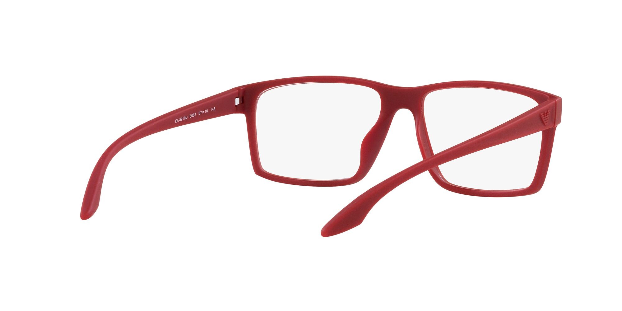 Eyeglasses Emporio Armani EA 3210U (5067) color rubberised red shape square lenses lente demo