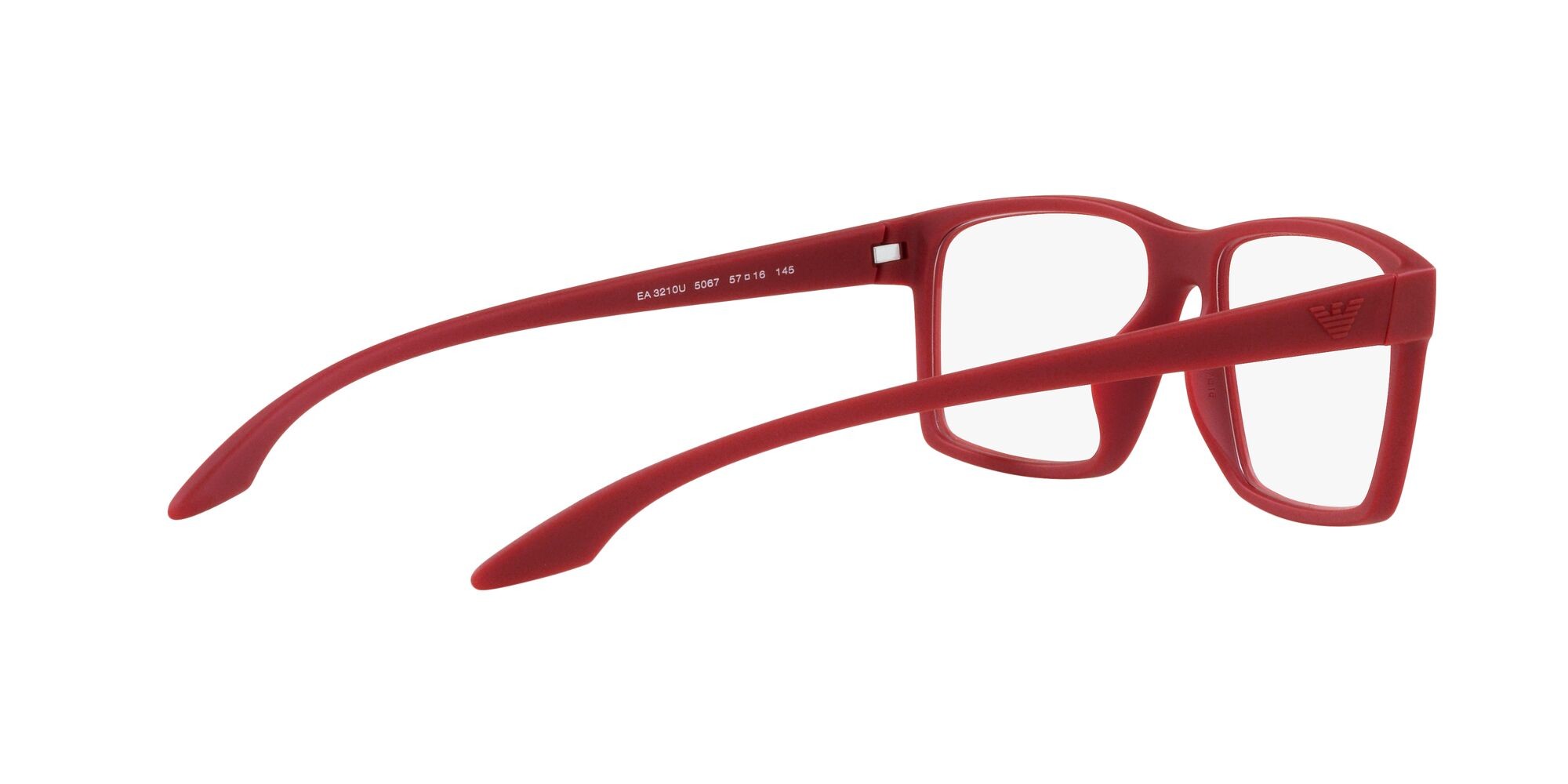 Eyeglasses Emporio Armani EA 3210U (5067) color rubberised red shape square lenses lente demo