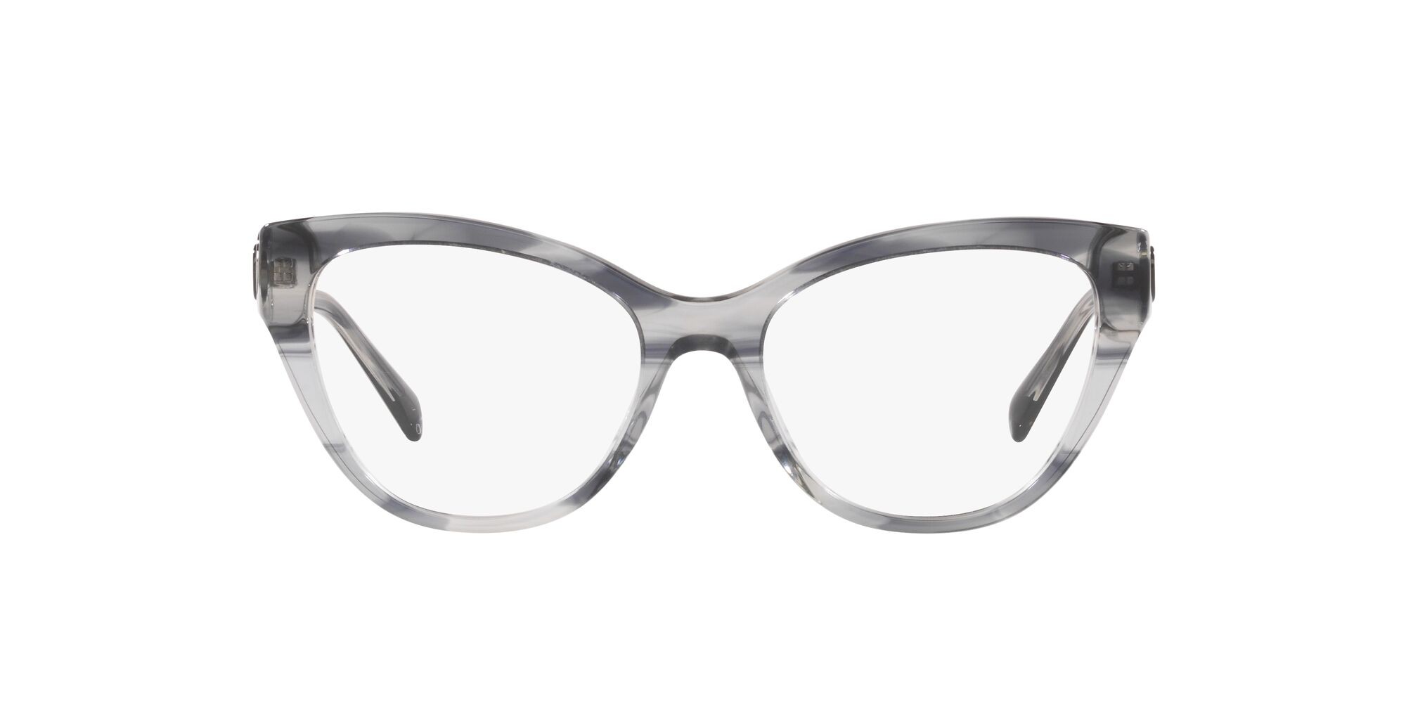 Brillen Emporio Armani EA 3212 (5035) farbe grigio striato lucido form cat-eye gläser lente demo