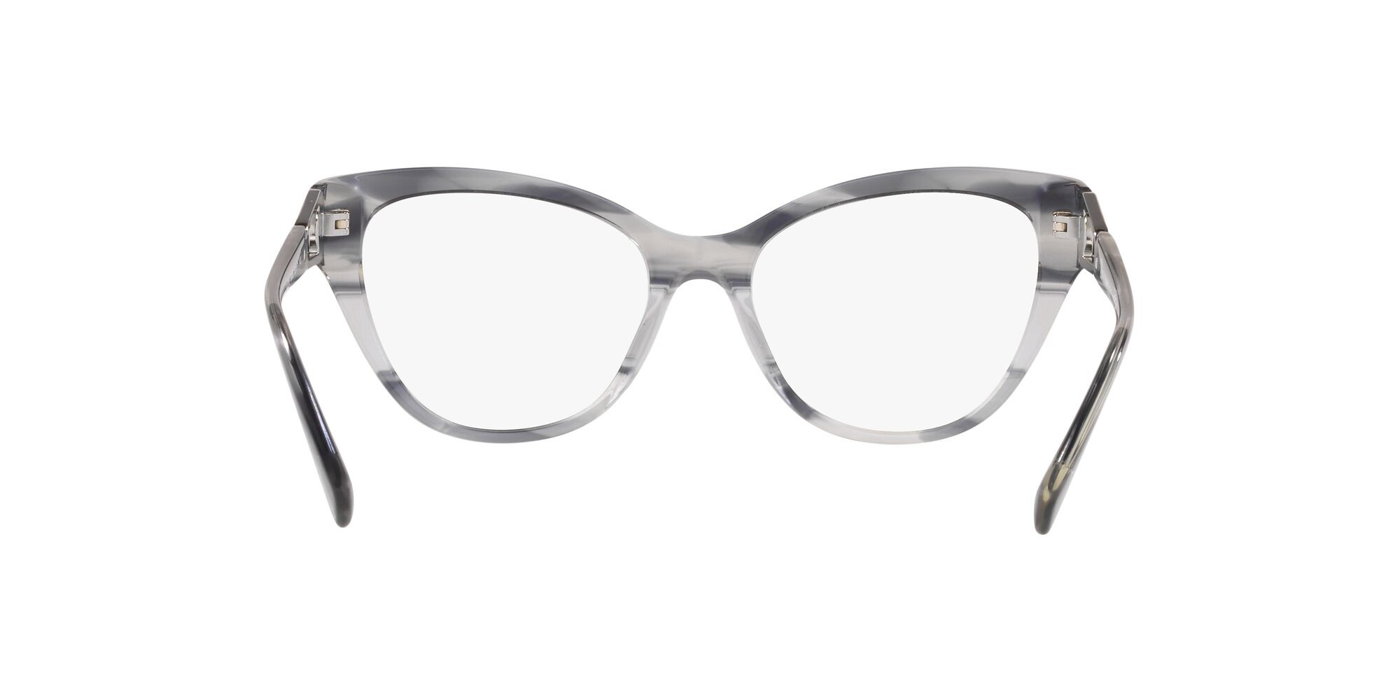Brillen Emporio Armani EA 3212 (5035) farbe grigio striato lucido form cat-eye gläser lente demo