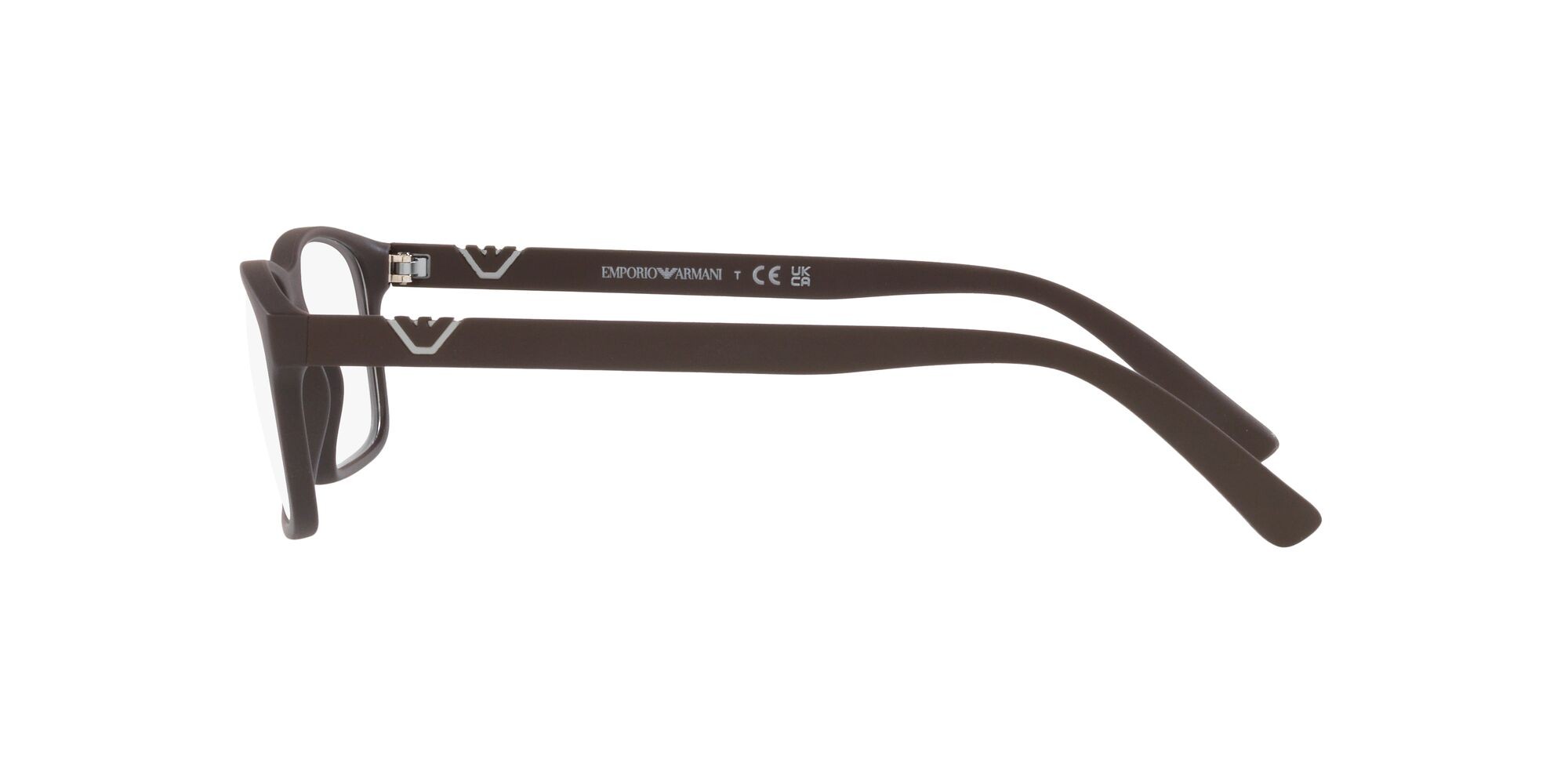 Eyeglasses Emporio Armani EA 3213 (5342) color marrone opaco shape rectangle lenses lente demo