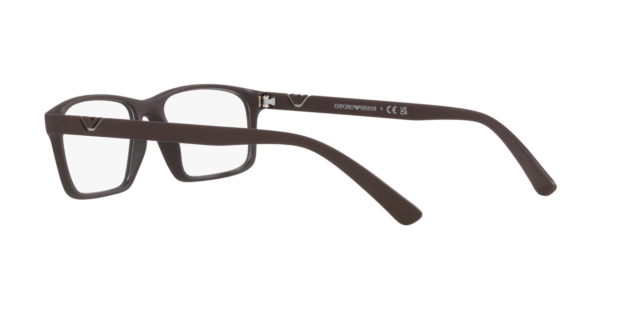 Eyeglasses Emporio Armani EA 3213 (5342) color marrone opaco shape rectangle lenses lente demo