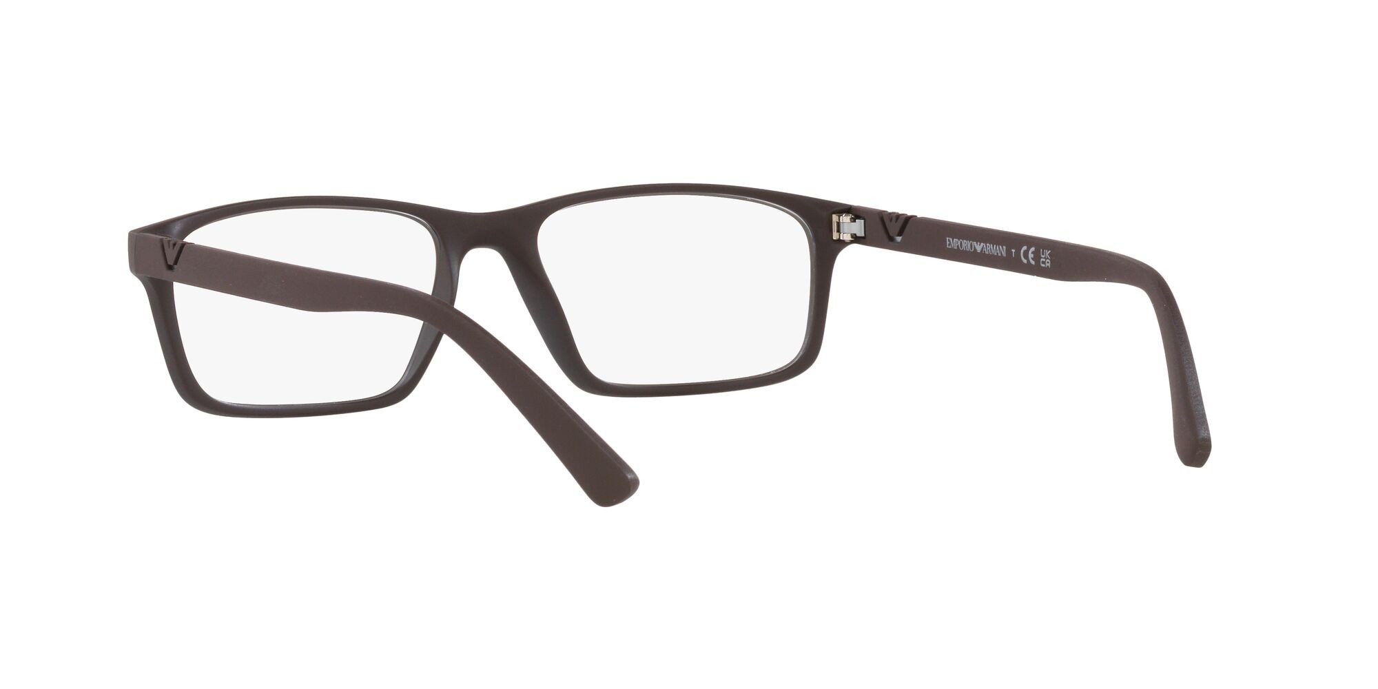 Eyeglasses Emporio Armani EA 3213 (5342) color marrone opaco shape rectangle lenses lente demo