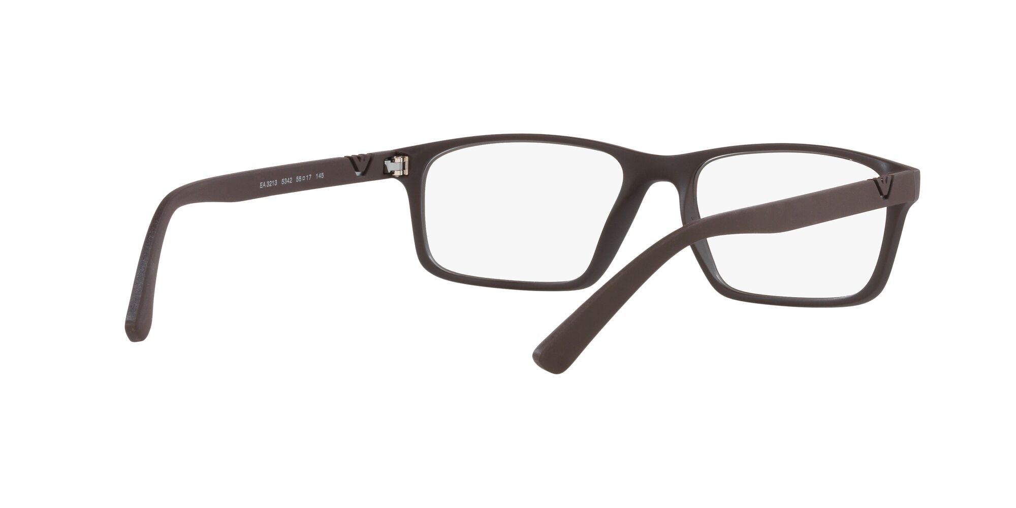Eyeglasses Emporio Armani EA 3213 (5342) color marrone opaco shape rectangle lenses lente demo