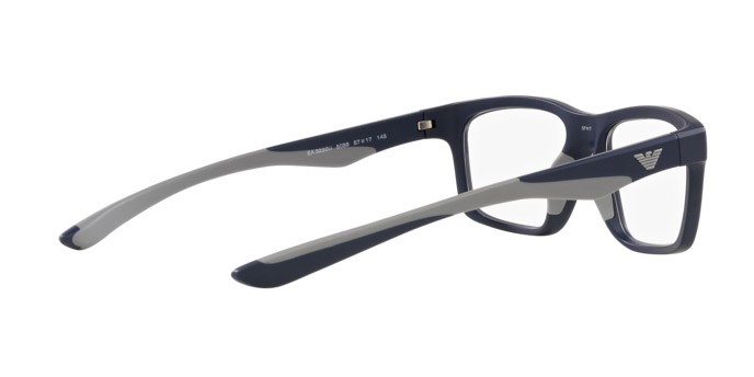 Brillen Emporio Armani EA 3220U (5088) farbe blu opaco form quadratisch gläser lente demo