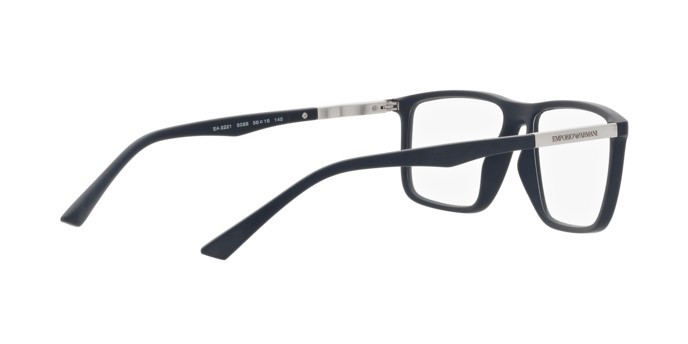 Occhiali da vista Emporio Armani EA 3221 (5088) colore blu opaco forma rettangolare lenti lente demo